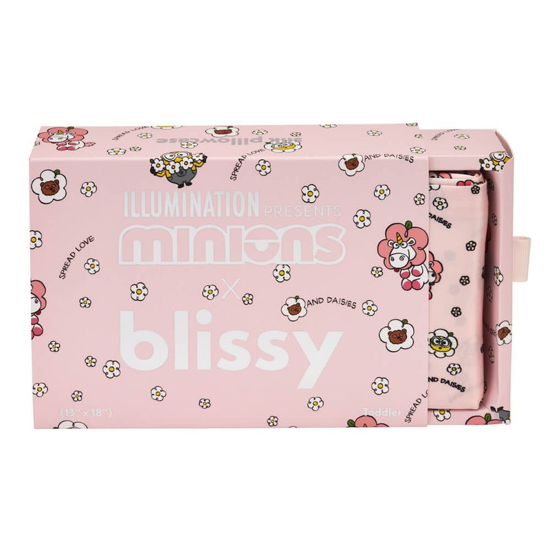 Blissy Pink Bello Daisy Minions Pillowcase Lifestyle – Mulberry Silk