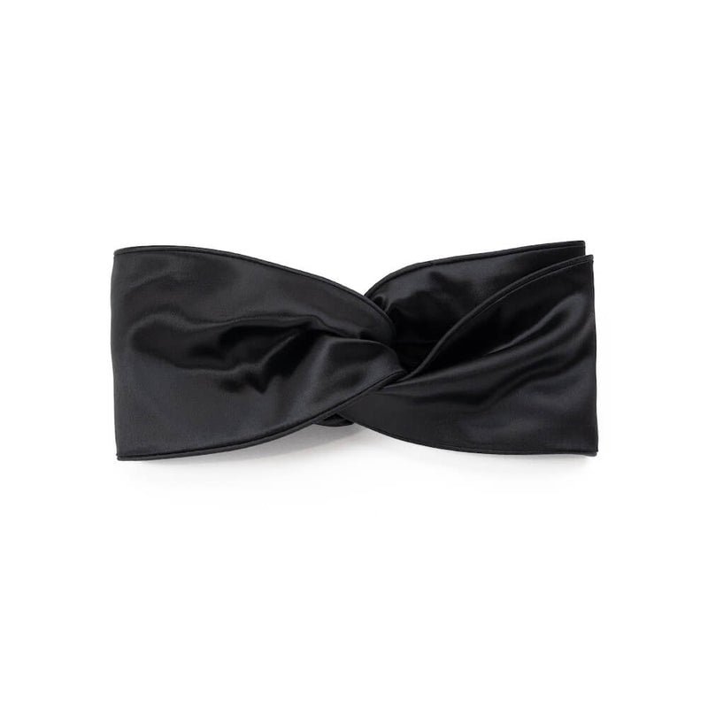 Blissy Black Blissy Head Piece Lifestyle – Mulberry Silk