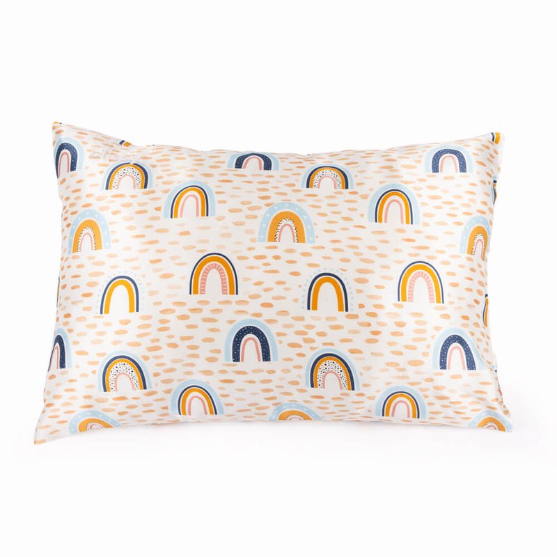 Rainbow Pillowcase Close-Up – Blissy 22 Momme Silk