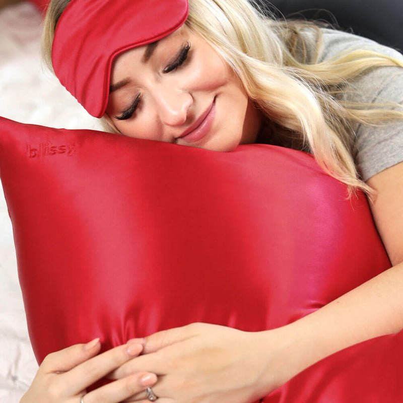 Blissy Mulberry Silk Pillowcase – Red King