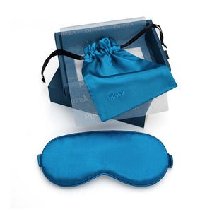 Blissy Aqua Silk Sleep Mask Detail –