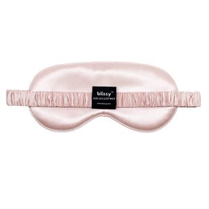 Pink Sleep Mask – Blissy Premium Silk