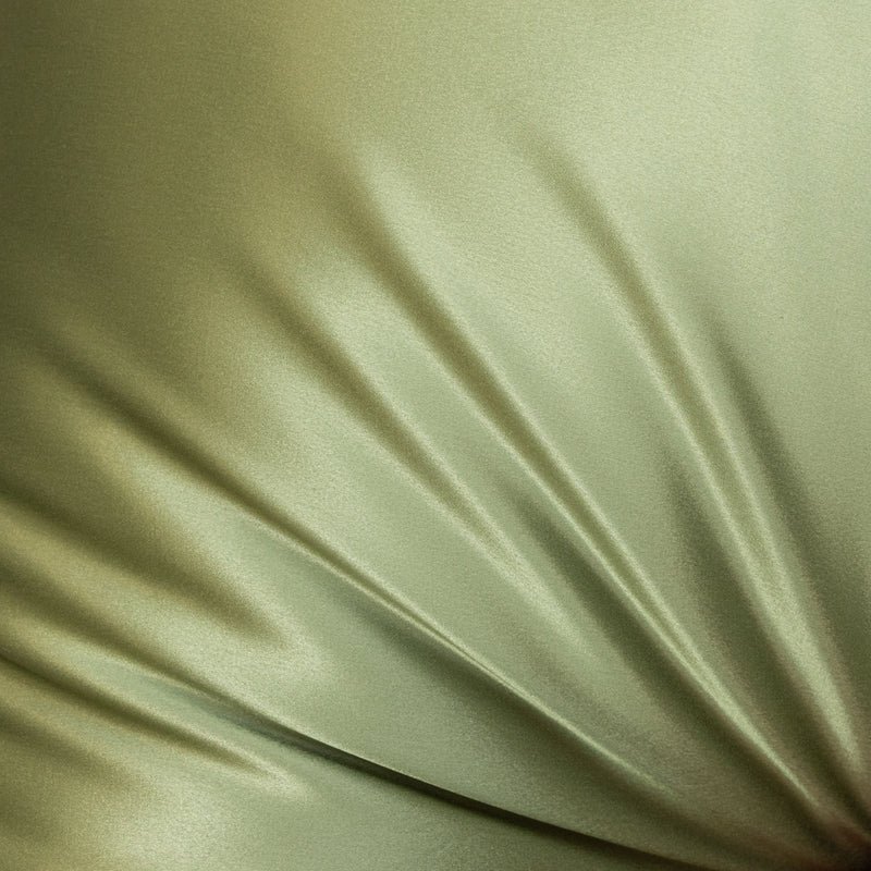 Blissy Olive Silk Pillowcase Detail – King