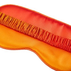 Blissy Orange Ombre Silk Sleep Mask Detail –