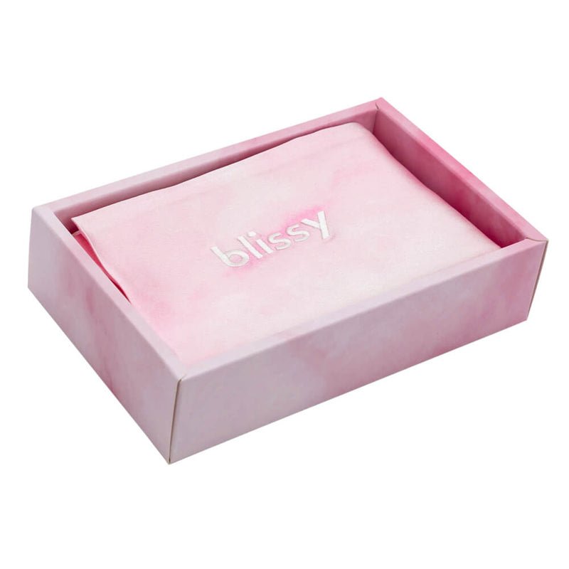 Standard Pink Tie-Dye Pillowcase – Blissy Premium Silk