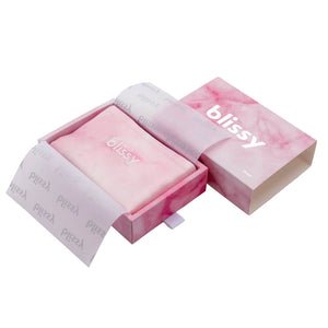 Blissy King Pink Tie-Dye Pillowcase Lifestyle – Mulberry Silk