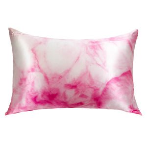 Blissy Mulberry Silk Pillowcase – Pink Tie-Dye Queen