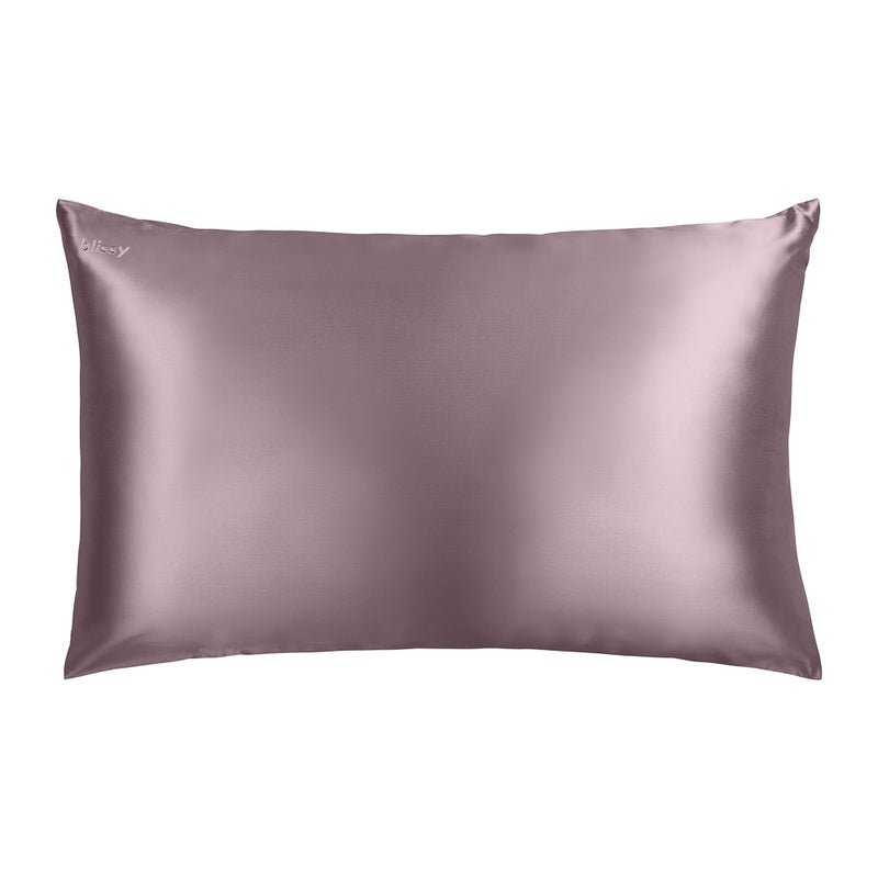 Blissy Plum Silk Pillowcase Detail – Standard