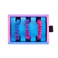Purple Ombre Mulberry Silk Blissy Skinny Scrunchies – Blissy