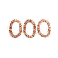 Blissy Rose Gold Silk Blissy Skinny Scrunchies Detail –