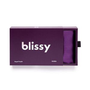 Blissy Royal Purple Silk Pillowcase Detail – Standard