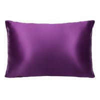 Blissy Royal Purple Silk Pillowcase Detail – King