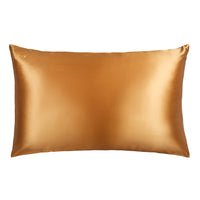 Blissy King Gold Pillowcase Lifestyle – Mulberry Silk