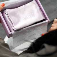 Blissy Lavender Silk Pillowcase Detail – Standard