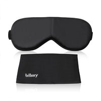 Black Mulberry Silk Sleep Mask – Blissy
