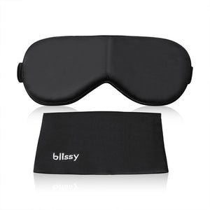 Black Mulberry Silk Sleep Mask – Blissy