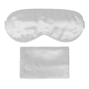 Silver Sleep Mask – Blissy Premium Silk