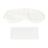 White Sleep Mask Close-Up – Blissy 22 Momme Silk