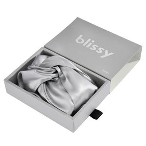 Blissy Silver Silk Blissy Bonnet Detail –