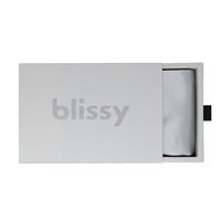 Blissy Silver Silk Pillowcase Detail – Standard