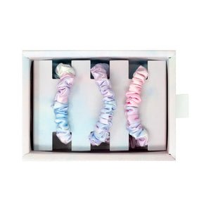 Tie-Dye Mulberry Silk Blissy Skinny Scrunchies – Blissy