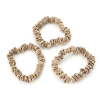 Blissy Taupe Silk Blissy Skinny Scrunchies Detail –