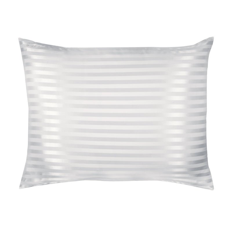 Blissy Mulberry Silk Pillowcase – White Striped King