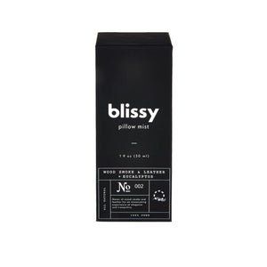 Blissy Blissy Sleep & Pillow Mist (Woodsmoke & Leather + Eucalyptus) Detail